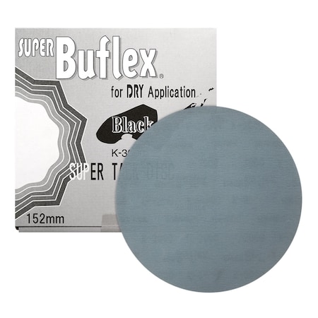 Eagle Abrasives Super Buflex, 6 in Disc 3000 Grit, Black, Dry, Hook and Loop, No Holes5, 25PK 193-1504